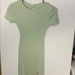 Mint green mini dress